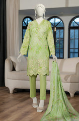 EMBROIDERED CAMBRIC STITCHED 3 PIECE