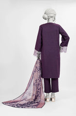 EMBROIDERED PRINTED LAWN 3PCS UNSTITCHED