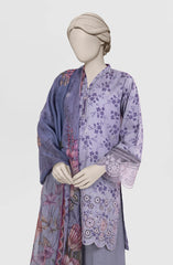 EMBROIDERED PRINTED LAWN 3PCS UNSTITCHED