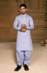 SKY BLUE 100% COTTON KAMEEZ SHALWAR