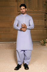 SKY BLUE 100% COTTON KAMEEZ SHALWAR