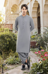 DUST-AQUA BLENDED KAMEEZ SHALWAR