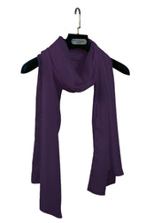 PURPLE KOREAN CHIFFON STOLE