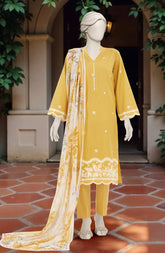 FESTIVE'25 EMBROIDERED CAMBRIC 3PCS STITCHED