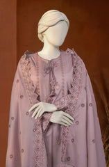 EMBROIDERED CAMBRIC 3PCS UNSTITCHED