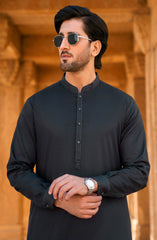 CHARCOAL 100% COTTON KAMEEZ SHALWAR