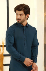 TEAL BLUE 100% COTTON KAMEEZ SHALWAR