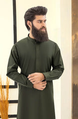 FOREST GREEN 100% COTTON KAMEEZ SHALWAR