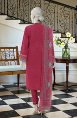 EMBROIDERED ZARI TAR STITCHED 3 PIECE