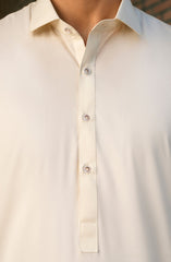 CREAM 100% COTTON KAMEEZ SHALWAR