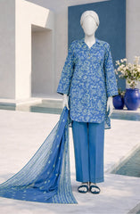 PRINTED TEXTURED LAWN 3PCS UNSTITCHED