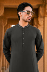 CHARCOAL 100% COTTON KAMEEZ SHALWAR