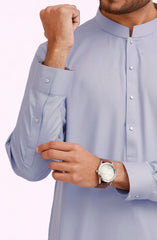 PASTEL-BLUE BLENDED KAMEEZ SHALWAR