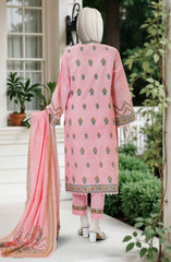 PRINTED ZARI TAR LAWN STITCHED 3 PIECE
