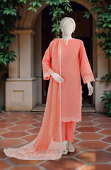 EMBROIDERED CAMBRIC STITCHED 3 PIECE