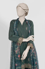 EMBROIDERED CAMBRIC STITCHED 3 PIECE