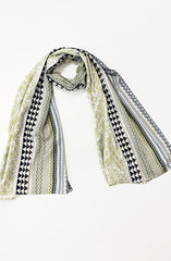 OFF WHITE PRINTED VISCOSE STOLE