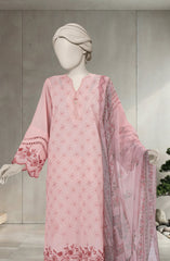 EMBROIDERED CAMBRIC 3PCS UNSTITCHED