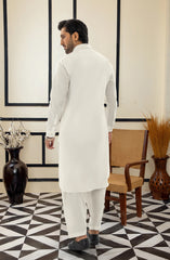 SUMMER'25 MEN KAMEEZ SHALWAR OFF WHITE