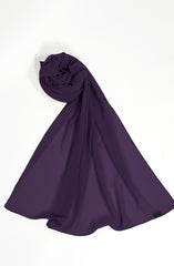 PURPLE KOREAN CHIFFON STOLE