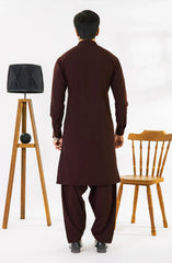 MAROON BLENDED KAMEEZ SHALWAR