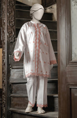 EMBROIDERED CAMBRIC STITCHED 2 PIECE