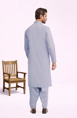 PASTEL-BLUE BLENDED KAMEEZ SHALWAR