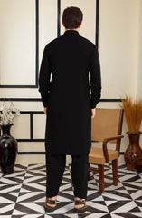 SUMMER'25 MEN KAMEEZ SHALWAR BLACK