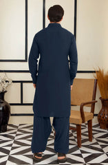 NAVY BLENDED KAMEEZ SHALWAR