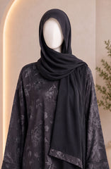BLACK PRINTED ABAYA