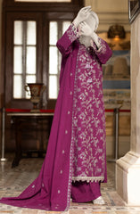 EMBROIDERED CAMBRIC 3PCS UNSTITCHED