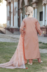EMBROIDERED CAMBRIC STITCHED 3 PIECE