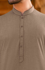 TEA BROWN CHAMBRAY KAMEEZ SHALWAR