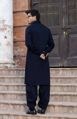 NAVY 100% COTTON KAMEEZ SHALWAR