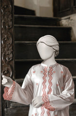 EMBROIDERED CAMBRIC STITCHED 2 PIECE