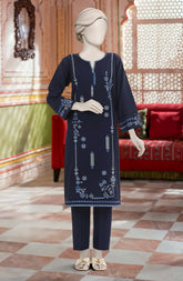 EMBROIDERED KHADDAR STITCHED 2 PIECE