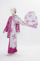 PRINTED TEXTURED LAWN 3PCS UNSTITCHED
