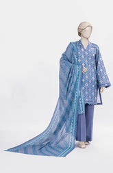PRINTED TEXTURED LAWN 3PCS UNSTITCHED