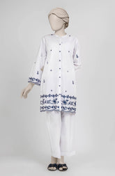 EMBROIDERED CAMBRIC STITCHED 2 PIECE