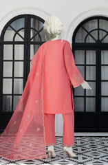 EMBROIDERED CAMBRIC STITCHED 3 PIECE