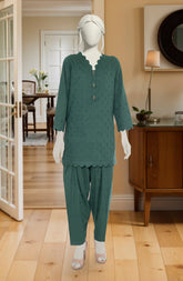 JACQUARD STITCHED 2 PIECE