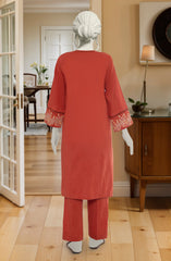 EMBROIDERED JACQUARD STITCHED 2 PIECE