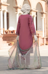 EMBROIDERED CAMBRIC STITCHED 3 PIECE