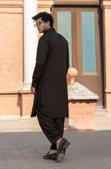 DARK-BROWN BLENDED KAMEEZ SHALWAR