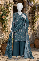 PRINTED TEXTURED LAWN 3PCS UNSTITCHED