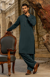 WINTER'24 MEN KAMEEZ SHALWAR TEAL