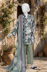 PRINTED TEXTURED LAWN 3PCS UNSTITCHED