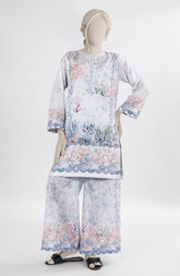 PRINTED CAMBRIC STITCHED 2 PIECE