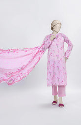 PRINTED TEXTURED LAWN 3PCS UNSTITCHED