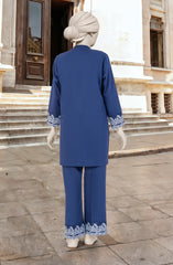 EMBROIDERED CAMBRIC STITCHED 2 PIECE